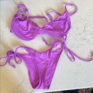 Frankie's Bikinis Pink Swimwear